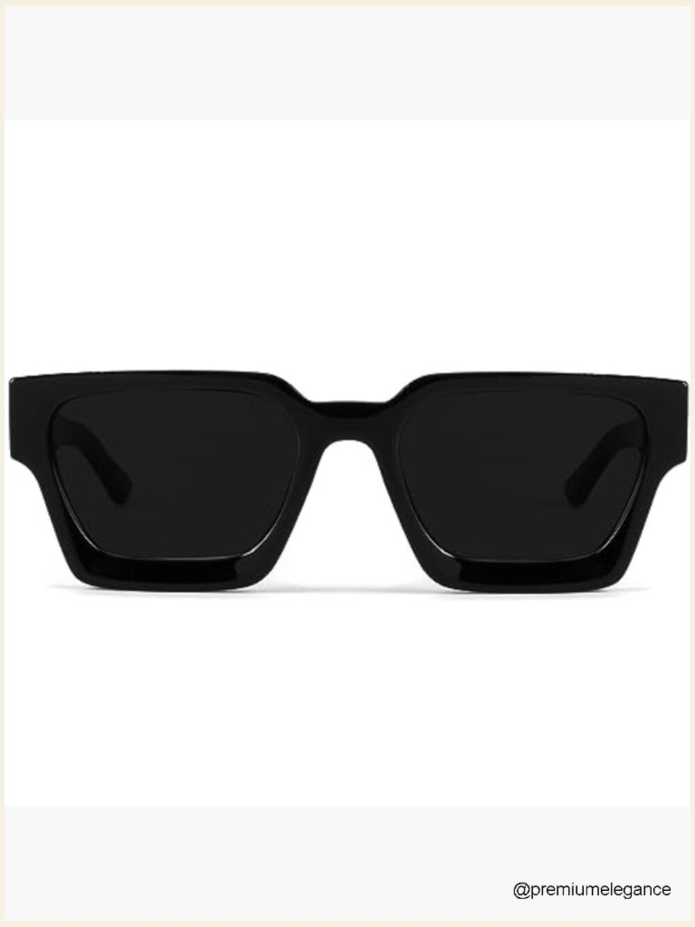 Trendy Square Sunglasses UV Protection Chunky Frame Unisex Shades - Picture 2 of 7